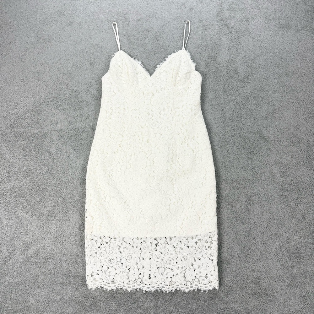 Bardot Sienna Lace Cocktail Sheath Dress NWT White